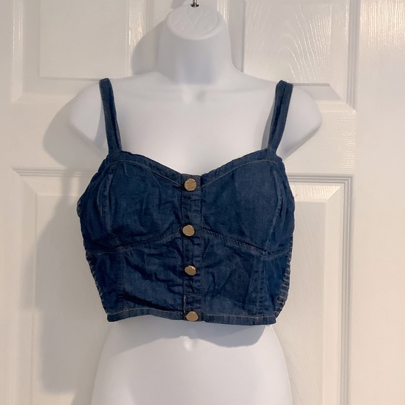 Active USA Denim Tops - ACTIVE USA DENIM Crop top